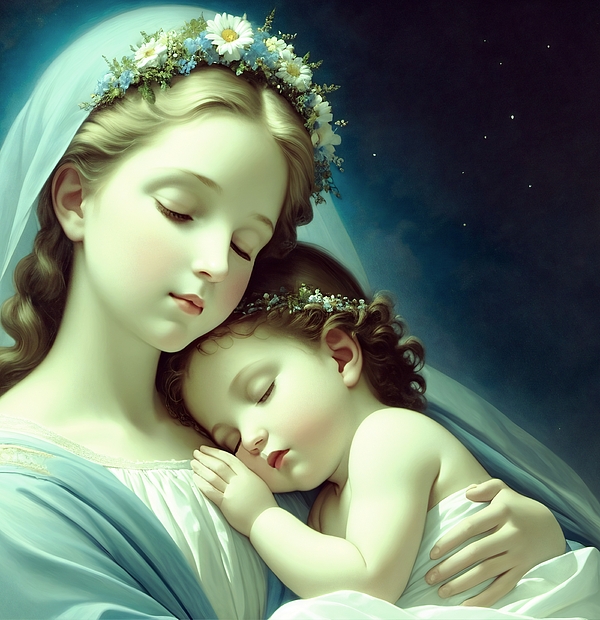 Ruth Digital  vision - Angelic sleep of the child Jesus