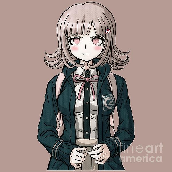 Angry Chiaki Nanami Gamer Girl Danganronpa Jigsaw Puzzle by Mia Oscar