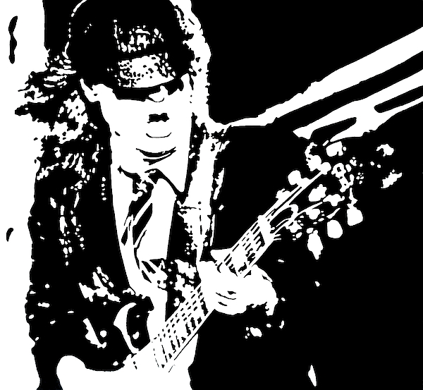 Angus Young Ac Dc ACDC AC / DC Portrait Painting Greeting Card by ...