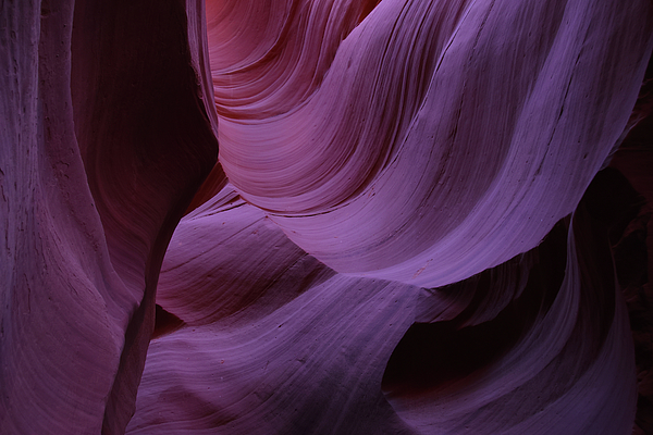 Marlin and Laura Hum - Antelope Canyon Landscape Series Purple