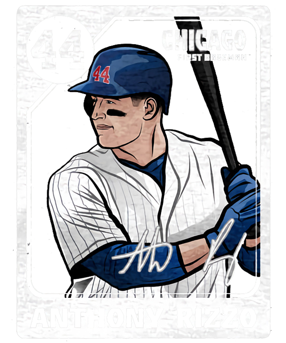 Anthony Rizzo Baseball Bath Towel by Kelvin Kent - Pixels