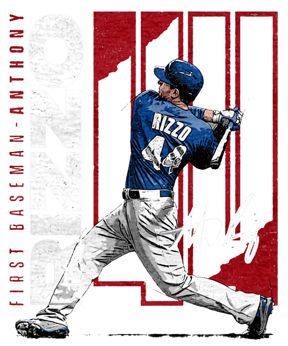 Anthony Rizzo Baseball Sticker by Kelvin Kent - Fine Art America