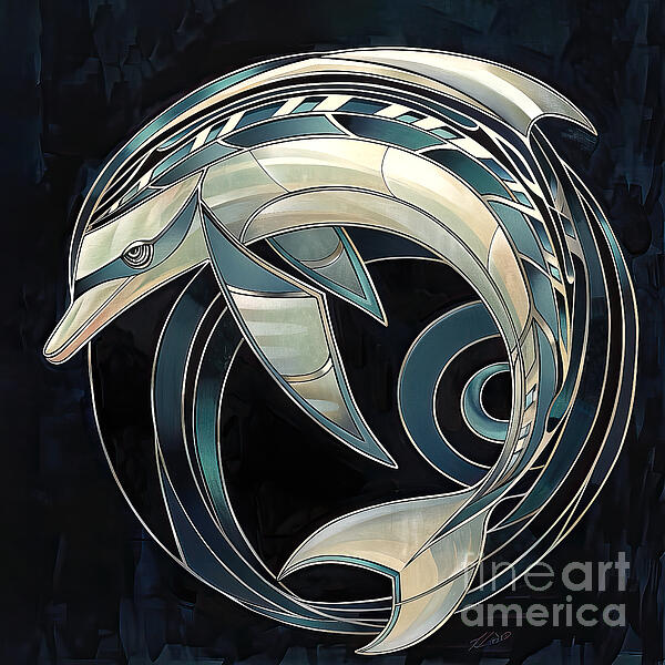 Elisabeth Lucas - Art Deco Dolphin 01
