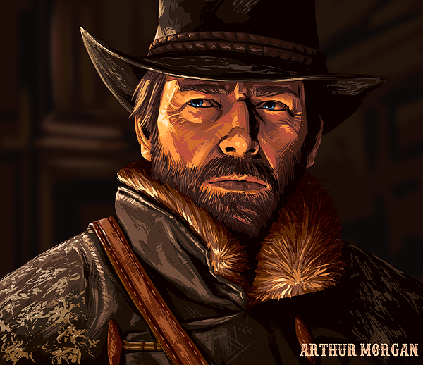 Arthur Morgan, Red Dead Redemption 2, video games, video game art