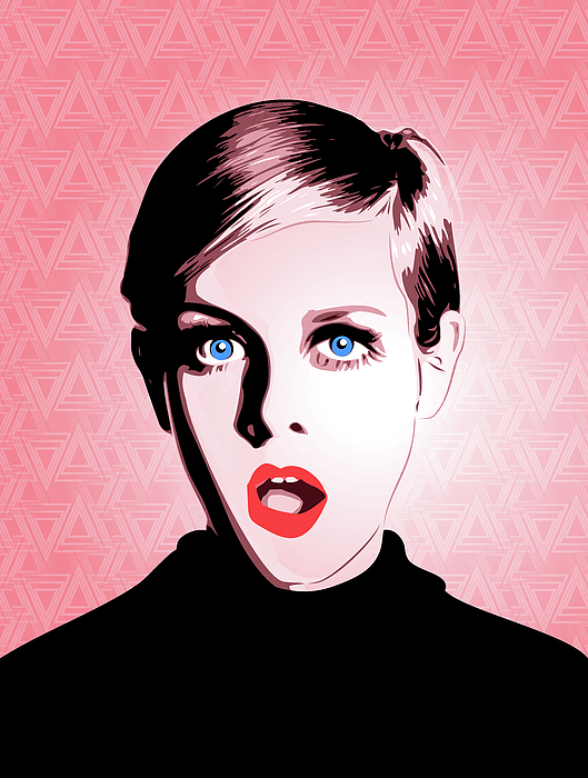 Twiggy Pop Art Digital Art Greeting Card By William Cuccio Aka Wcsmack 