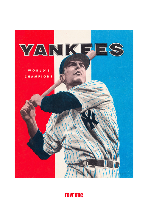 1963 New York Yankees Baseball Cover Art by Row One Brand - Row