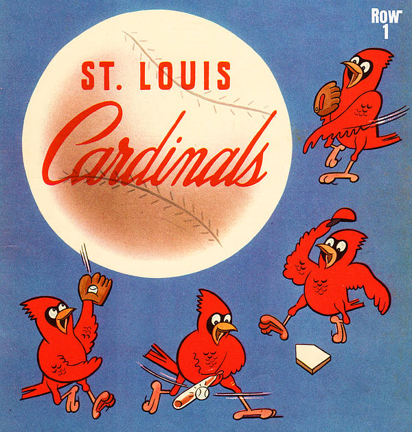 1964 St. Louis Cardinals Scorecard Art Women's T-Shirt by Row One
