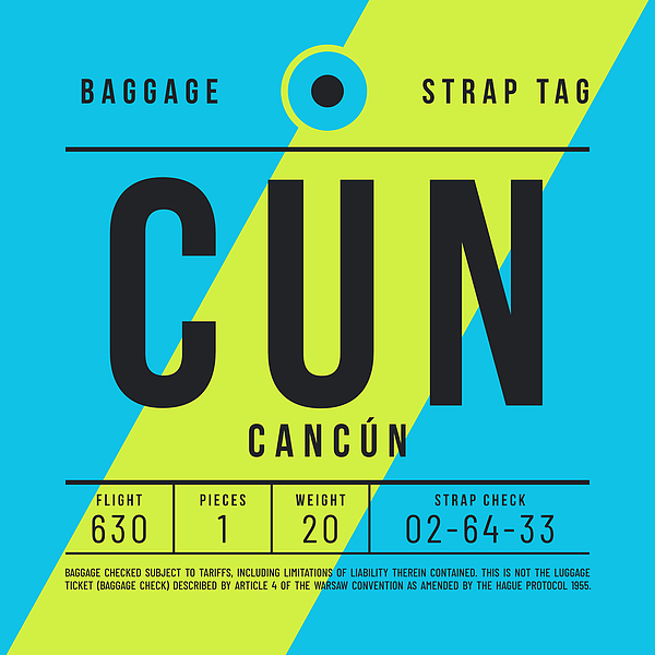 Cancun Mexico Beach Sticker - U.S. Custom Stickers