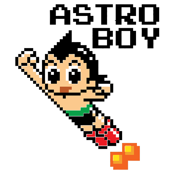 Astro Boy Pixellated Character T-Shirt by Markita V Smith - Pixels