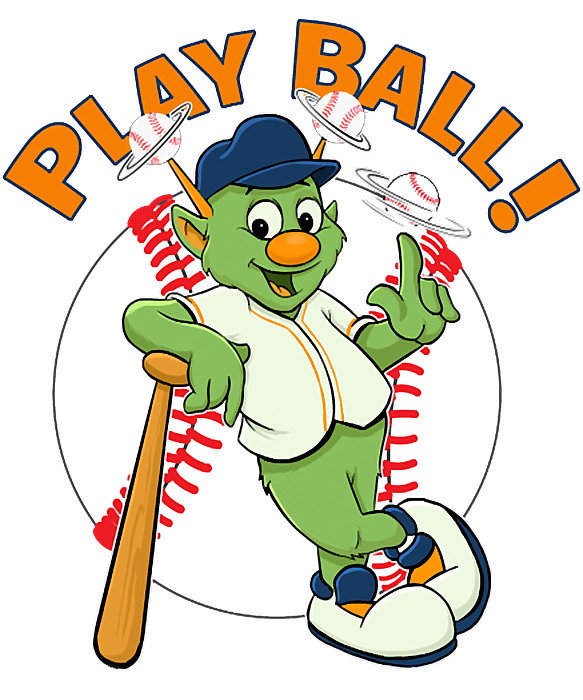 Astros Orbit Baseball Mascot PNG, Play Ball PNG, Astros Orbit Baseball PNG
