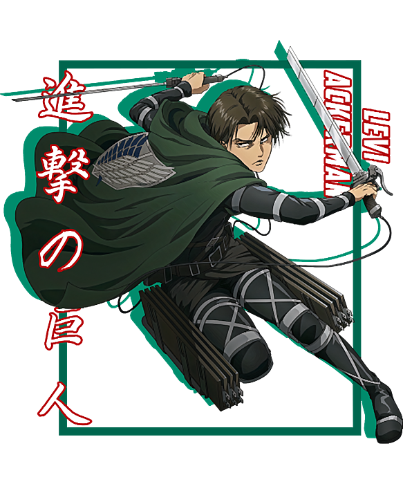 Attack On Titan - Levi Ackerman - Shadow Design Beach Towel by Dinh ...