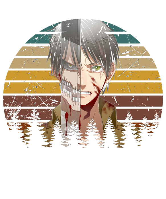 Attack On Titan Vintage Eren Anime Drawing by Anime Art - Pixels