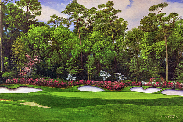 Augusta National Golf Club Masters Tournament Hole 13 Magnolia golf ...