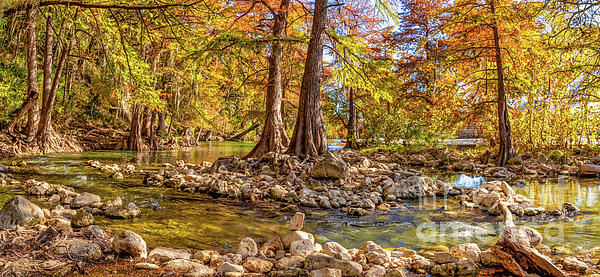 Bee Creek Photography - Tod and Cynthia - Autumn View Along the Guadalupe River Pano