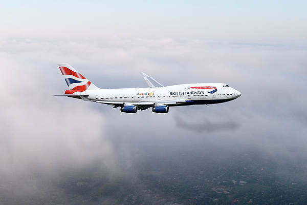 BA Boeing 747-400 Beach Towel