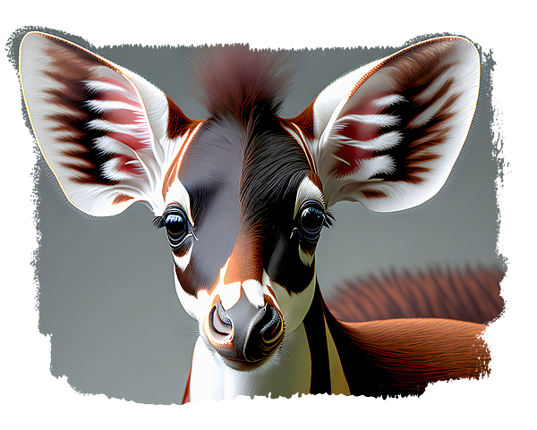 Baby Okapi T-Shirt by Elisabeth Lucas - Pixels