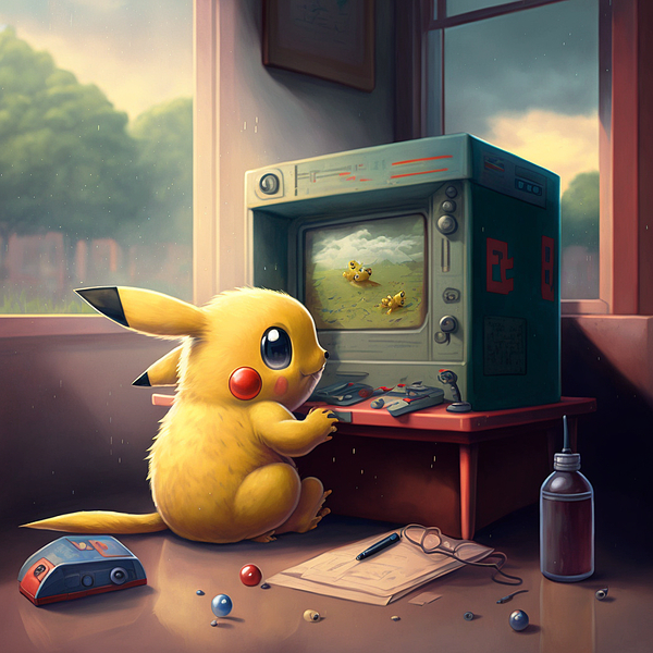 Pikachu Invents A New Poke' Ball Digital Art by Heather Vipond - Pixels