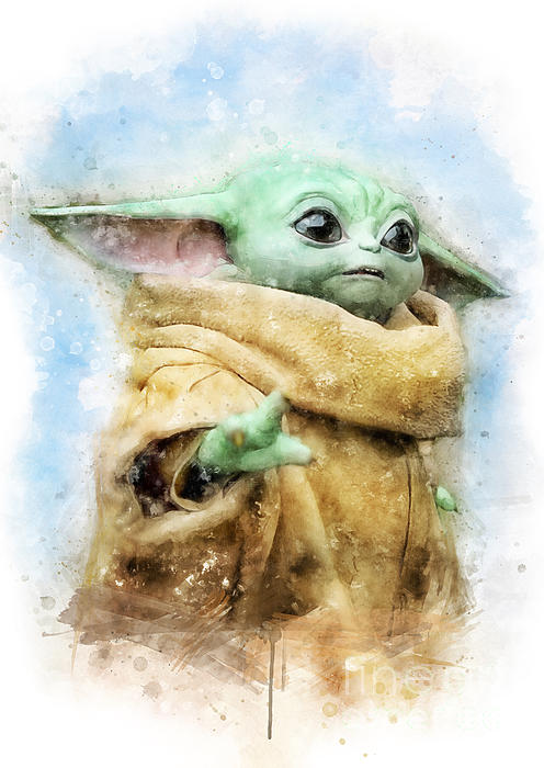 Baby Yoda The Child Grogu Watercolor Iphone 6 Case For Sale By Waldek Dabrowski
