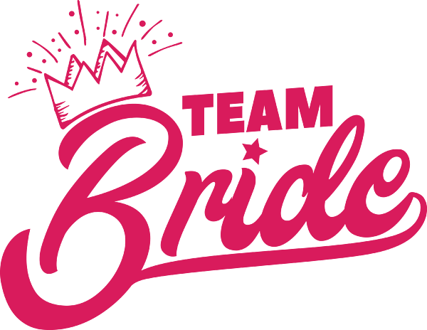 Bachelor Party Team Bride Pink Crown Gift Idea Sticker by