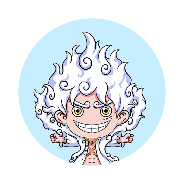 Kid Luffy - Anime - Stickers - Dot Badges