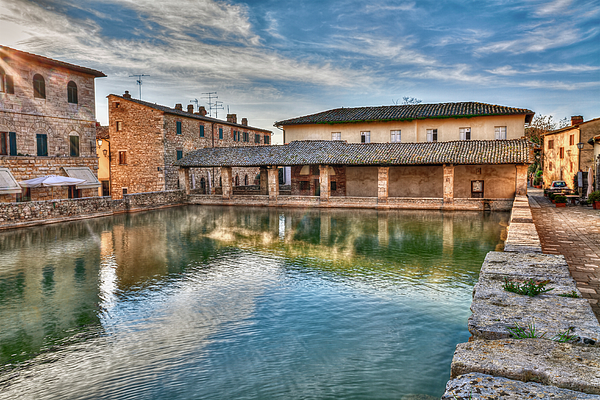 Ermes Sangiorgi - Bagno Vignoni, Siena, Tuscany, Italy, Ancient thermal baths. Toscana, Italia