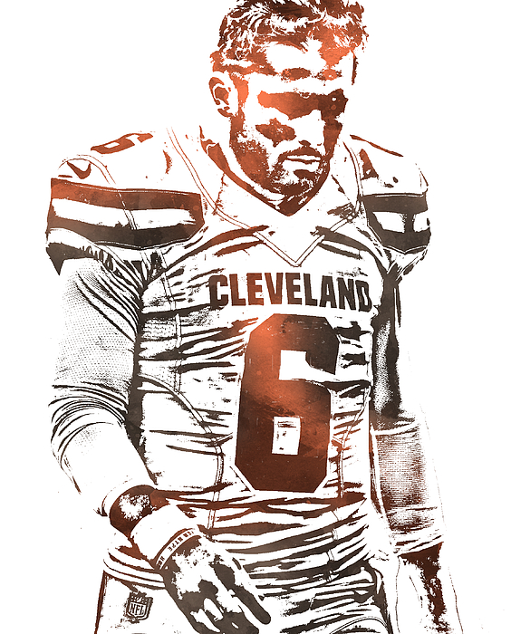 Baker Mayfield Cleveland Browns Pixel Art 150 Face Mask by Joe Hamilton -  Fine Art America