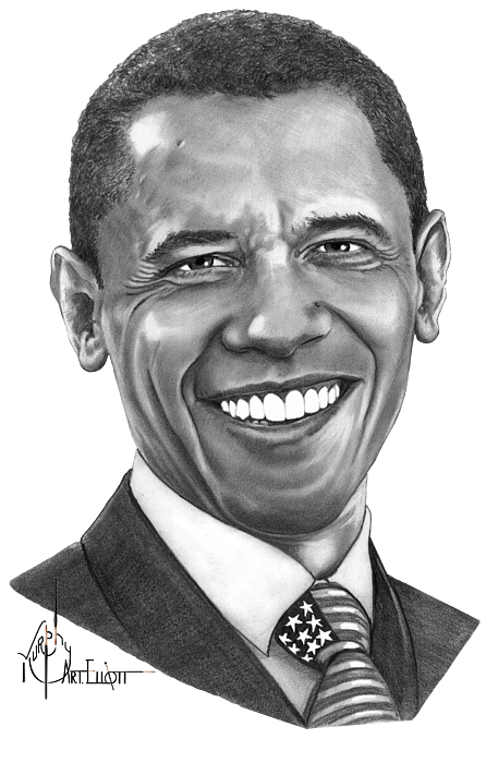 all drawings of barack obama