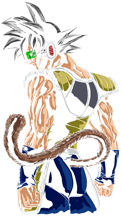 Download Bardock Taking an Uppercut Wallpaper | Wallpapers.com