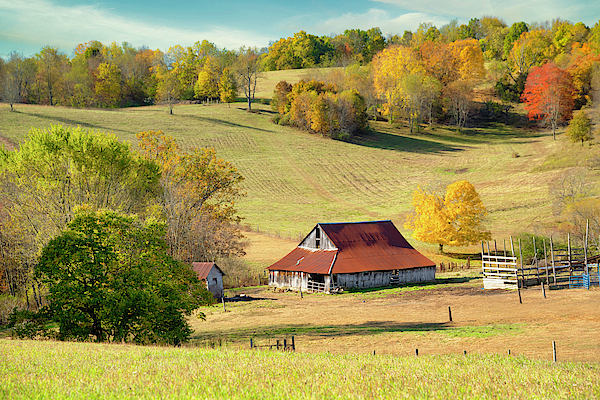 Barn in the Autumn Hills Tote Bag for Sale by Tom Mc Nemar