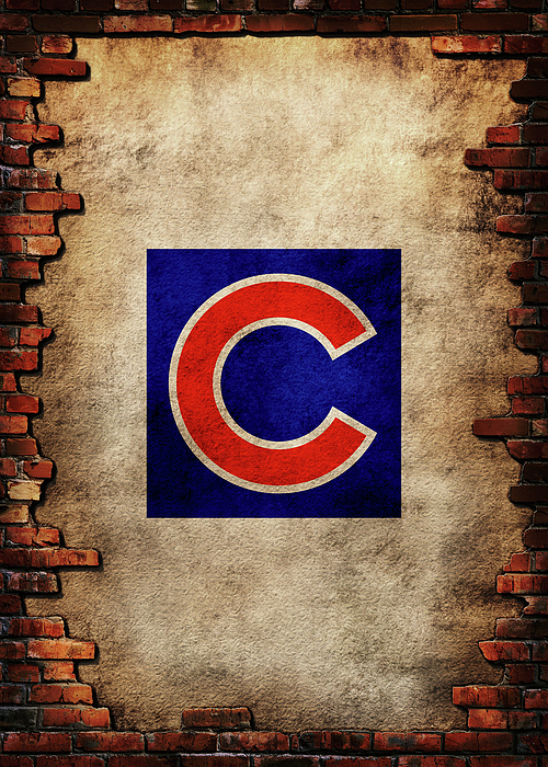 Skull Baseball Chicago Cubs T-Shirt by Leith Huber - Pixels