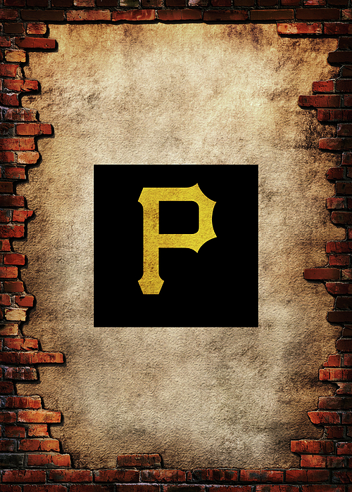 Metal Art Baseball Pittsburgh Pirates T-Shirt by Leith Huber - Pixels