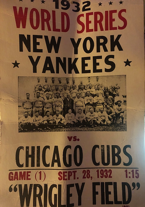 1932 CHICAGO CUBS Print Vintage Baseball Poster Retro 