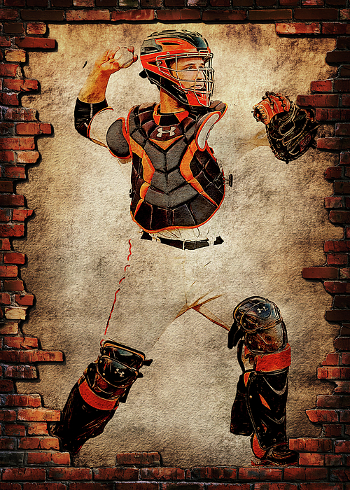 Player Baseball Busterposey Buster Posey Buster Posey San Francisco Giants  Sanfranciscogiants T-Shirt by Wrenn Huber - Pixels