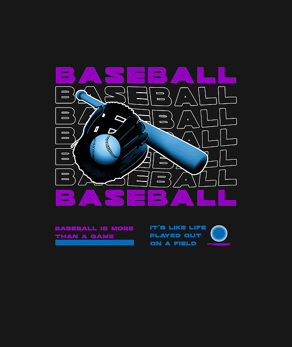 Baseball sports Sticker by Rick digital Art - Pixels Merch