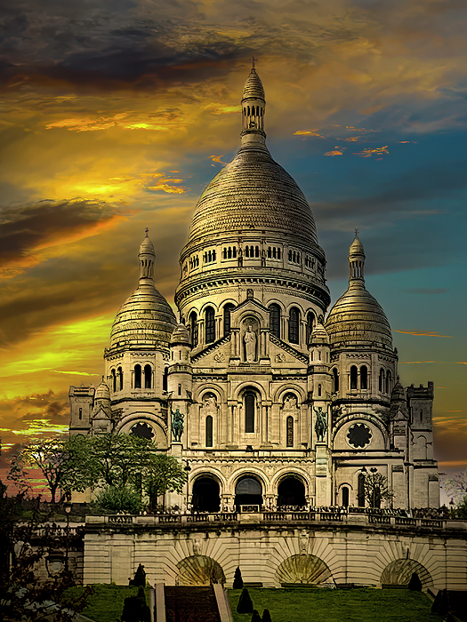 Galen Mills - Basilica of the Sacred Heart at Dusk