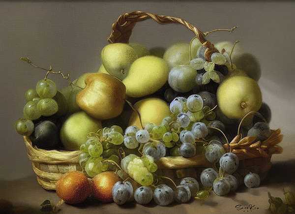 Samuel HUYNH - Basket of green fruits