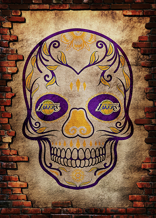 Basketball Lighting Los Angeles Lakers by Leith Huber