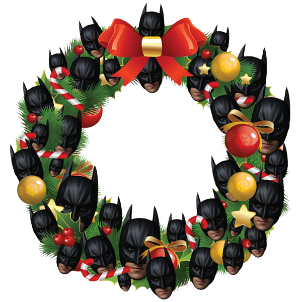 Batman Multiface Christmas Wreath Jigsaw Puzzle by Amin Sholeh - Pixels