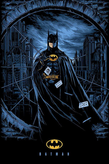 Batman returns tim burton Greeting Card