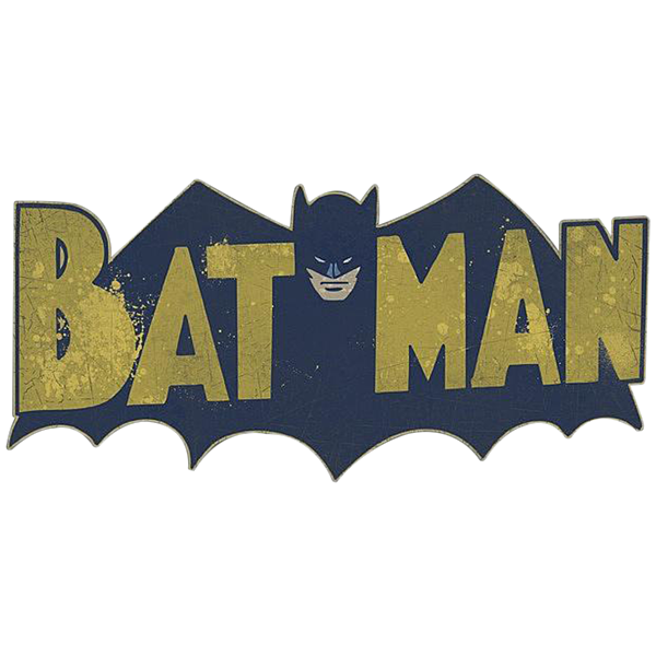 Batman Vintage Logo Splatter Sticker