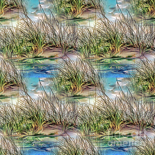 Robin Amaral - Beach Grass Textile Print