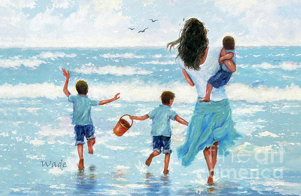 https://images.fineartamerica.com/images/artworkimages/medium/3/beach-mother-and-three-sons-brunettes-vickie-wade.jpg