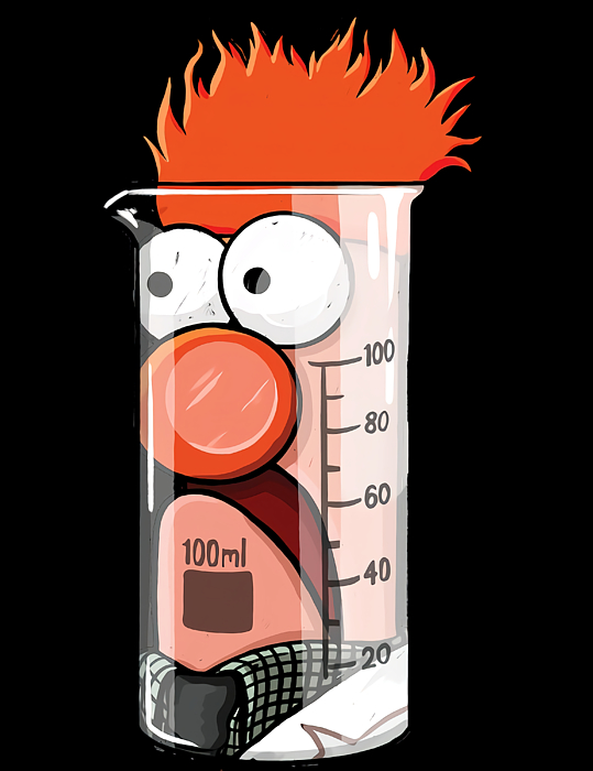 Beaker Muppets Science Poster 80s Jigsaw Puzzle by Johnson Hunter Pixels