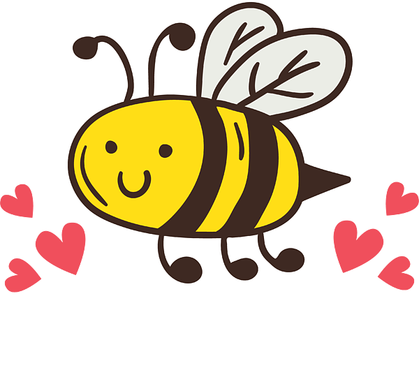 Cute bee - happy honey bee lover gifts - Cute Bee - Sticker