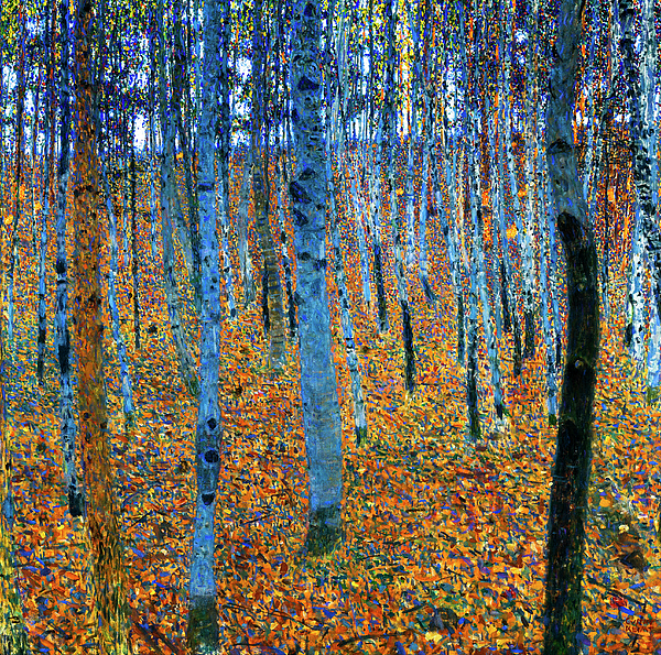 Gustav klimt - Beech Grove I by Gustav Klimt 1902
