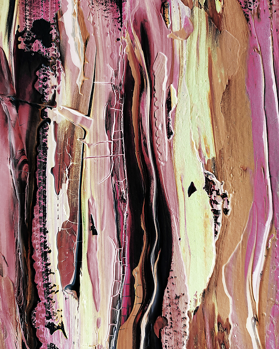 Irina Sztukowski - Beige Brown Terra Warm Organic Line Brush Strokes Contemporary Decor I