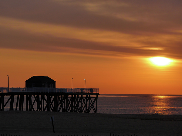 Watching the sunrise in Belmar 