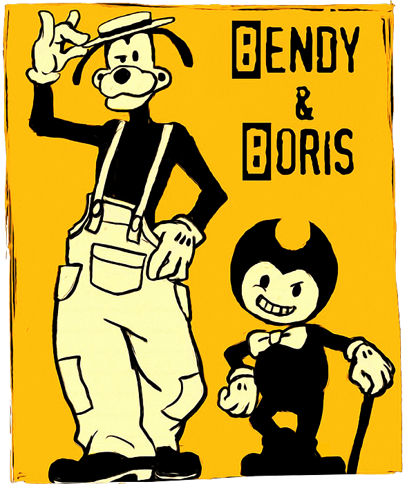 Bendy And Boris Bath Towel