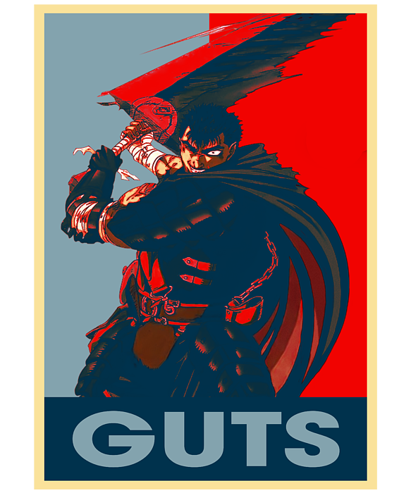 Berserk Retro Art Guts Poster, poster berserk 