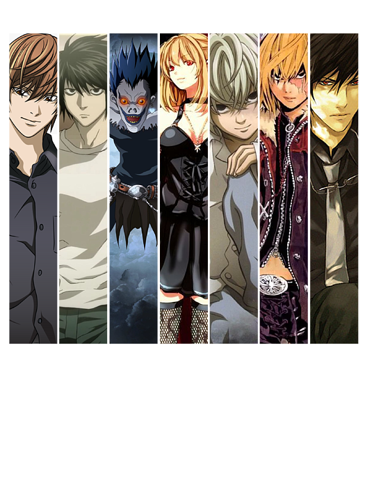 Best Death Note Characters Greeting Card by Fantasy Anime